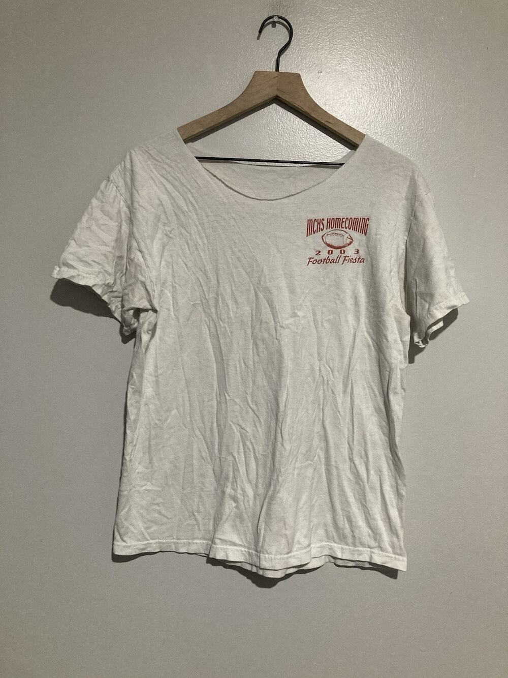 VTG 2003 Montgomery Central MCHS VS Giles County Homecoming Football Shirt